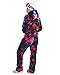 Bluemagic Womens Snowsuit One Pieces Ski Suits Jumpsuits Colorful Coveralls Snowboard Winter Outdoor (L,GLX 2020)