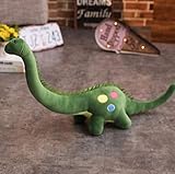  CushionsHome Diplodocus Dinosaurio Juguete de Felpa de pie Dinos Suave Almohada muñeca rellena Animales niños Regalo de cumpleaños 80cm Verde