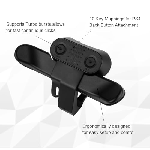 Elictech Controller Paddles Ps4 10 Key Mappings Ps4 Back Button Attachment For Ps4 Controller Plug And Play Support For Turbo Burst Function Memory Function Ergonomic thumb #1