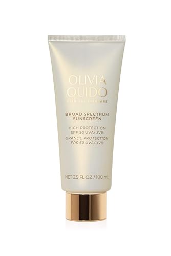 OLIVIA QUIDO Clinical Skincare Protector solar de amplio espectro SPF 50 con células madre lilas Protección antienvejecimiento de la piel contra