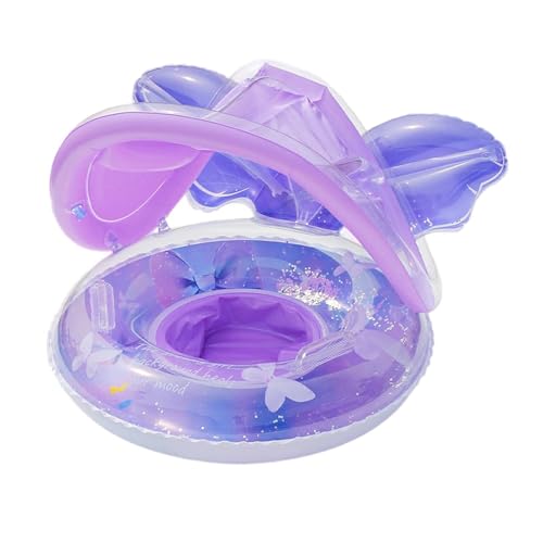 Flotador para el cielo del bebé – Protección solar, forma de , balsa, silla de agua, , lago, verano, patio trasero, juegos al aire libre, duradero, ligero, portátil, cómodo asiento de