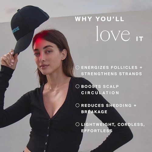 Red Light Therapy Hat for Hair Growth - Cordless Red Light Cap to Support Scalp Health, Hair Regrowth at Home & Reduced Shedding - Rechargeable LED Hat Promotes Fuller Hair & Scalp Wellness - Image 3