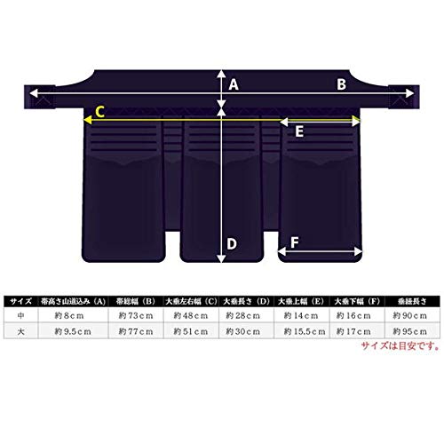 Amazon | 剣道垂 西日本武道具 正白 垂単品 6mm具の目 (中 大 サイズ 