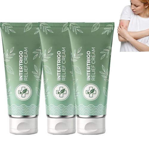 1/2/3PCS Intertrigo Relief Cream, crema protectora de arrugas de la piel: calma la piel irritada, regula la humedad y la fricción, aplicación diaria en pliegues abdominales y axilas (3 unidades)