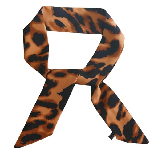 Leopard Scarf for Women Purse Bag Scarf for Handbags Hair Scarves for Bags Leopard Headband