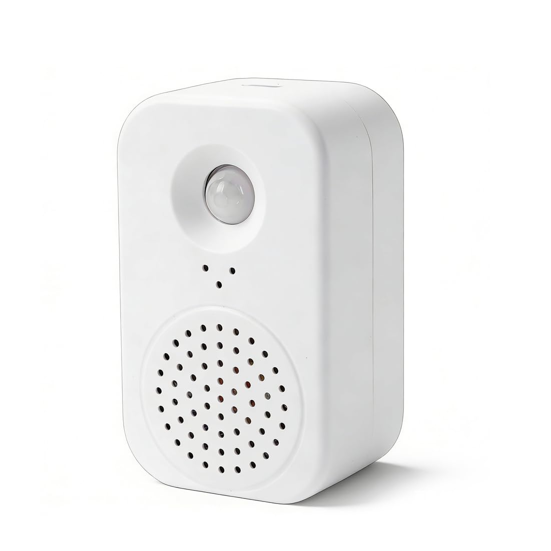 VBESTLIFE PIR Motion Sensor Activated Voice Reminder showing a low voltage reminder, prompting battery change.