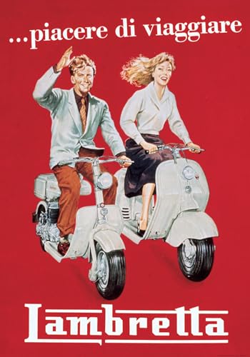 Lambretta Vintage Style Italian Poster