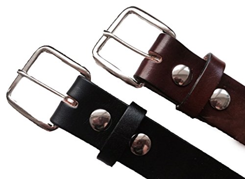 Skull Embossed Gray and Black Leather Name Belt4