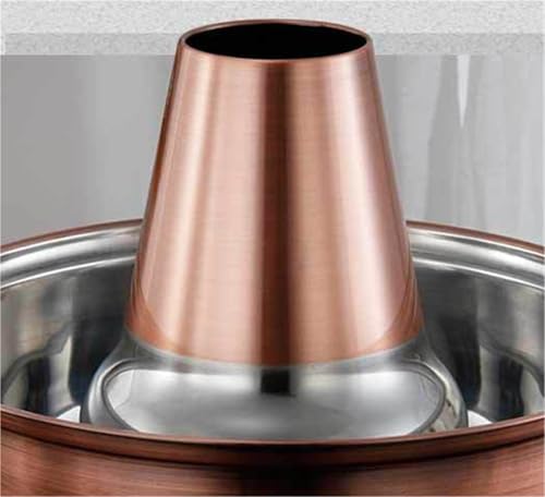 Olla de Hot Pot de Carbón de Acero Inoxidable 28cm Cobre miniatura 3