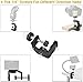 UTEBIT C-Clamp with Tripod Head, Aluminum Desk Clamps Set with 1/4 Thread Hole, 360 Degree Rotation mini Ball Head with 1/4