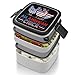 DeWoxkex All American Chick Chicken American Flag Double Layer Bento Box Lunch Box with Spoon Reusable Bento Case Leak-Proof Food Containers for Work Picnic Camping