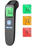 Forehead Thermometer for Adults, No-Touch Infrared Digital, Non Contact Baby Thermometer, Accurate Reading with Large Display, Fever Alarm, Mute Mode, Memory Recall
