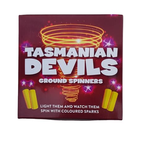 SpektaTek Firework Variety Pack – Sparkling Spooky Ground Spinners - Contains 9 Spinners