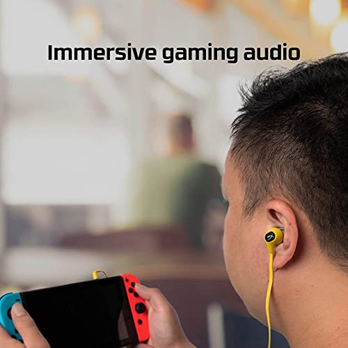 Image of (Refurbished) HyperX Cloud Earbuds Gaming Headphones with Mic for Nintendo Switch and Mobile Gaming - Ye