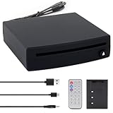 USB CD Player for Car with Upgrade Aux Input, External Portable Car CD Player with USB AUX FM Transmitter for Factory Car Radio Laptop TV MAC Computer and More