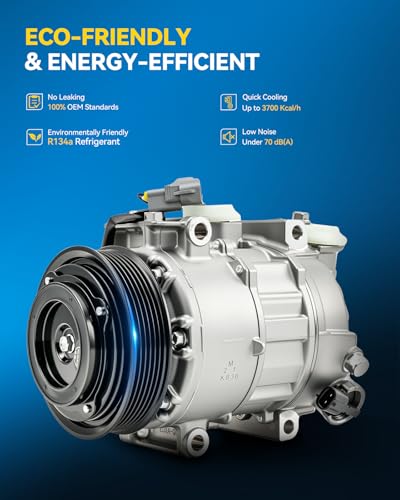Image of PHILTOP 141114NC Air Conditioner AC Compressor with Clutch for Dodge Charger 2014-2023 3.6L,Challenger 2015-2023 3.6L, Chrysler 300 2014-2023 3.6Liter