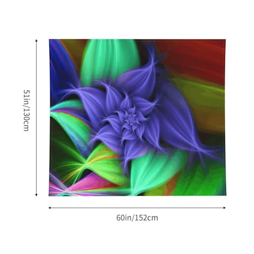 Tapiz grande floral JEJEA de 152x130 cm para decorar la pared de tu dormitorio con estilo 5