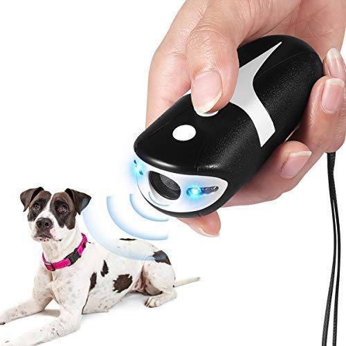 Ancokio Handheld Dog Repellent, Ultrasonic Infrared Dog Deterrent, Bark Stopper + Good Behavior Dog Training