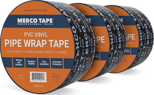 TAPEWELL PVC Tape Corrosion Protection Pipe Wrap Tape, 2