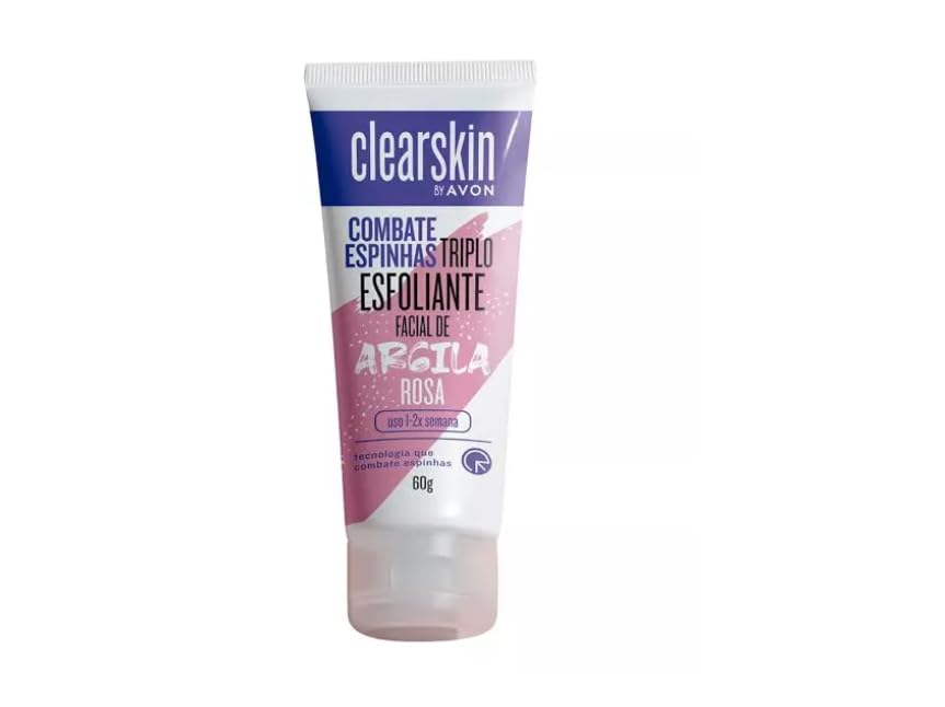 Argila Rosa Avon Clearskin Esfoliante Contra Espinhas
