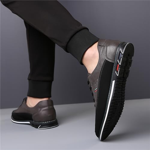 Mens Dress Sneakers Gatsby Shoes Oxford Derby Casual Shoes Lace-Up Loafers for Business Driving Office Walking4