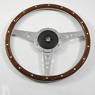 13'' Classic Riveted wood steering wheel Restoration Mini MG Triumph