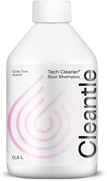 Tech Cleaner2 Car Shampoo Acid pH Concentrated Car Wash Soap, Removes Hard Water Spots, Safe for Ceramic, Quartz & Wax Coatings, Biodegradable 500ml