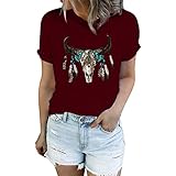 ♬ Fácil de Combinar: Perfecta para llevar shorts de mezclilla, leggins, jeans, falda, botas. Ideal para vacaciones, trabajo, compras, viajes, todos los días en verano. Estupenda camiseta ideal para crear atuendos informales.