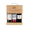 Selection Bordeaux - Gift Box 3 Red Wines With Gold medal in wooden case Ideal You You can get - Origin : Bordeaux, France 3 x 0,75 L