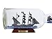 Hampton Nautical Black Pearl Model Ship in a Glass Bottle 11
