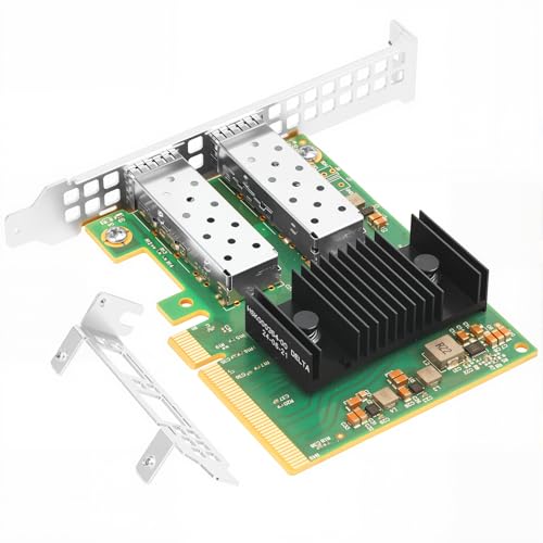Image of Vogzone 25GbE NIC Card for Mellanox MCX631102AN-ADAT, PCIe 4.0 x8 25G /10G Ethernet SmartNIC with ConnectX-6 Lx EN Chipset, Dual SFP28 Network Adapter for Data Center Server