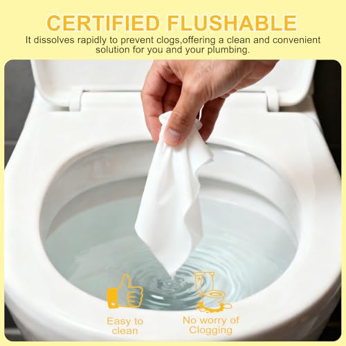 Image of twoworld 50 Feminine Wipes Flushable Travel Individually Wrapped | Travel Wipes for Women,Feminine Care Wet Wipes Travel Size Vaginal Wipes for Adult,Girl and Homeless(Lemon)