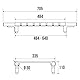 Godonnier 134100 Badewannenbrett mit 8 Latten, Aluminium Epoxidharz, Weiß