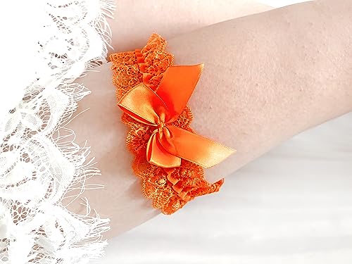Image of Blue Garters for Bride Wedding Garter Set for Bride Bridal Garter Leg Thigh Blue