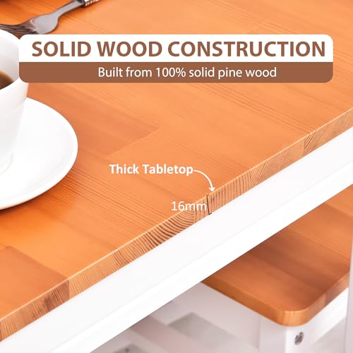 HOMCOM-Dining-Table-Set-for-4-5-Piece-Modern-Kitchen-Table-and-Chairs-Wood-Dining-Room-Set-for-Small-Spaces-Breakfast-Nook-White