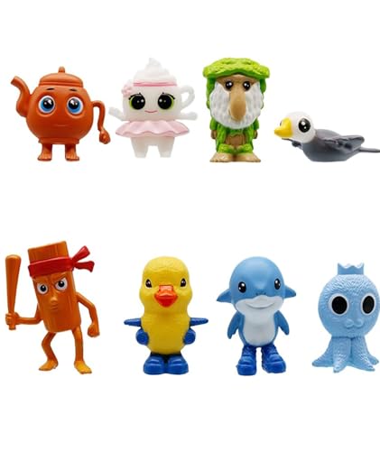Image of 8PCS Italian Brainrot Toys, Tralalero Tralala, Tung Tung Sahur, Brainrot Toys Set, Tralalero Tralala Toy, Unique Collectible Figures for Desk Display, Home Decor, and Gift Giving