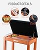 Best X-Style Adjustable Padded Keyboard Bench: good flexibility to offer 23 Donner Piano Bench with Storage, Solid Wood Keyboard Bench Piano Bookcase Stool Chair Seat with High-Density Suede Cushion, Wood Finish Color #4