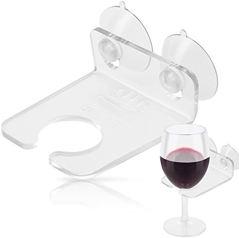Valentines Day Gift for Her Wife Girlfriend Wine Glass Bath Holder Caddy Bathtub Products Shower Accessories Gifts Ideas for Women Wife Mother Mom Employee Cup Holder Bathroom Cupholder Romantic