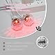 KBIBCK Disco Kugel Halskette, Disco Accessoires Damen, Discokugel Halskette LED mit Licht, Discokugel Schmuck, Thema Party Diskokugel Silber, Disco Kugel Zubehör Frauen Mädchen für Karneval Halloween