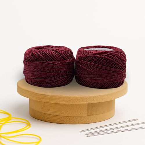 Image of Anchor Knitting Pearl Cotton Fast Colour Thread Yarn - Mercer Pearl Cotton 10gm Yarn (Thickness 1 mm) (Pack of 1 (020)