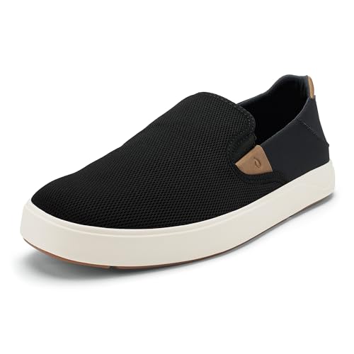 Image of OluKai Men's Lae'ahi NUI Slip-On Sneakers, Premium Leather & Mesh Details