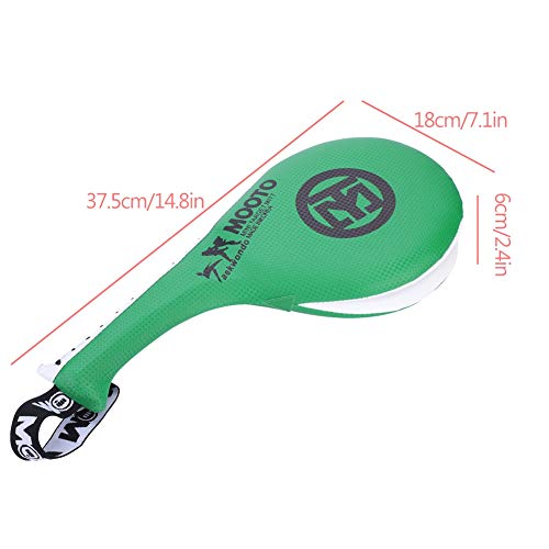Taekwondo Kick Pad Target, Children Martial Arts Kicking Pad Foot Hand Targets Boxing Punching Training Double Face Tae Kwon Pads (Green) #TOP4