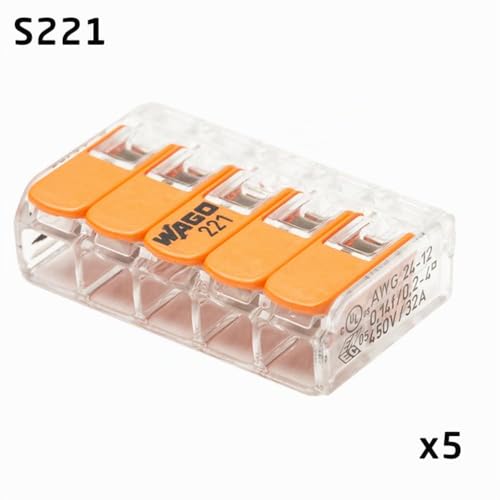Blister panaché de 40 bornes de connexion automatique 2,3 et 5 entrées S221 – vue 2