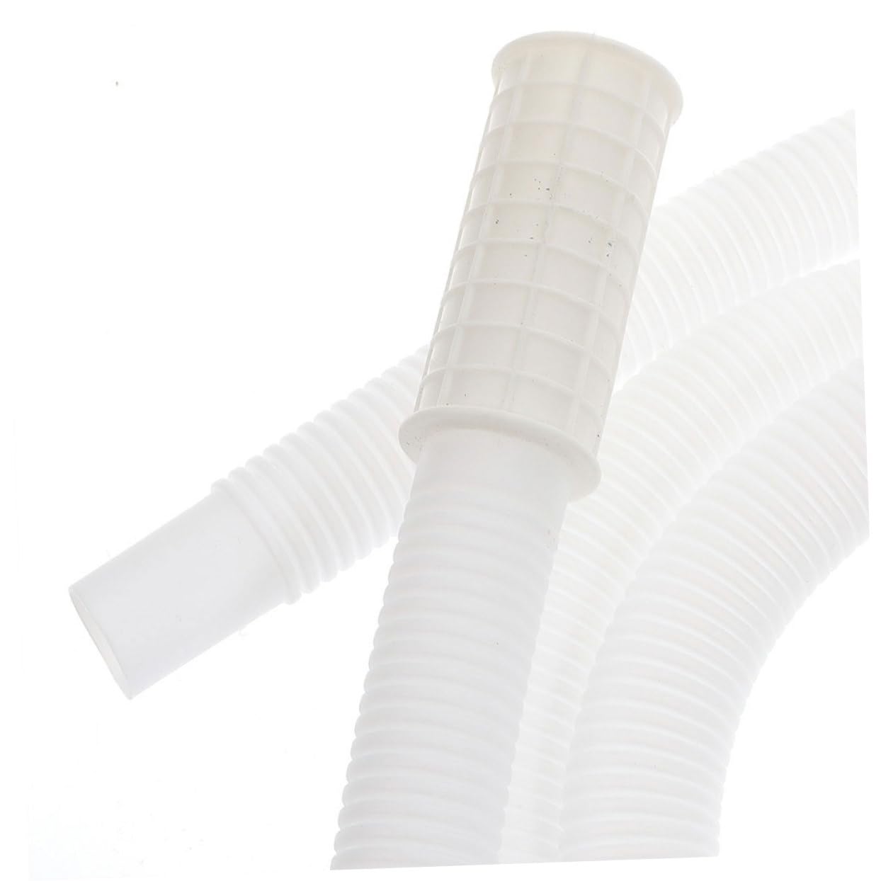 Ciieeo Tubo di Scarico Flessibile per Drenaggio Acqua Condensa Bianco per Condizionatore con Fascette in PE Resistente ai Raggi Solari Climatizzatori Portatili