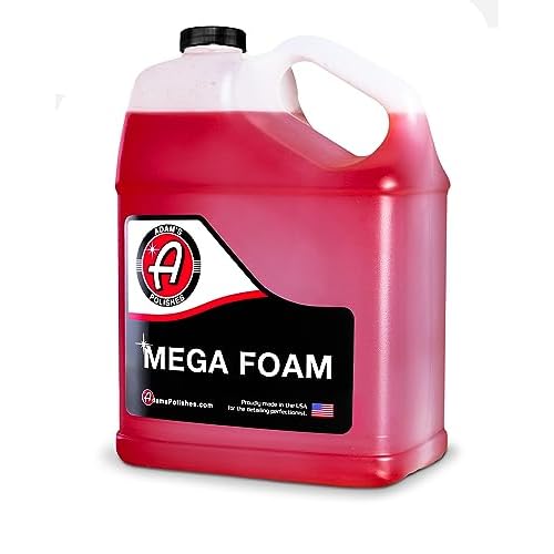 Adam’s Mega Foam Car Wash Soap (Gallon) – pH Neutral, Ultra Concentrated for Foam Cannon, Foaming Spray Gun, or Bucket – Safe for Wax, Sealants & Ceramic Coating – High Suds Car Cleaner