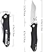 Eafengrow EF934 Pocket Knife D2 Steel Blade Folding Knife G10 Handle Liner Lock Camping Survival Tool Knives for Outdoor Camping Survival Hiking(black)