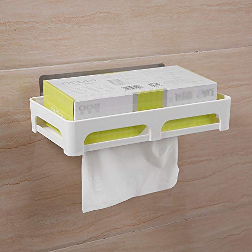 Preisvergleich Produktbild Kreative Punch-Free Tissue Box Toilettenablage Wandmontierte Saugnapf Toilettenpapierhalter Toilette Küche Lagerung Papier Handtuchhalter