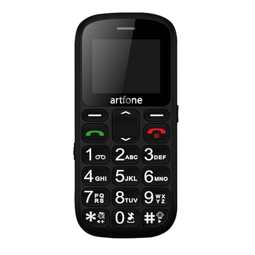 artfone CS188, Téléphone Senior 4G sans Forfait, Grandes Touches avec Station Charge, Batterie...