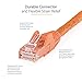 StarTech.com 8ft CAT6 Ethernet Cable - Orange CAT 6 Gigabit Ethernet Wire -650MHz 100W PoE++ RJ45 UTP Category 6 Network/Patch Cord Snagless w/Strain Relief Fluke Tested (N6PATCH8OR), 8 ft / 2.5m