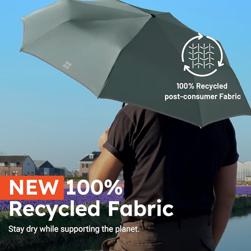 Weatherman Umbrella - Premium Small Compact Mini Umbrellas for Traveling - Windproof Umbrellaas Resists Up to 45 MPH Winds - Traveling Umbrellasa for Rain, Wind, Purse, Pocket, Backpack, Car - Portable Travel Umbrellas Easy Auto Open Close w/ Strong Fiberglass Frame